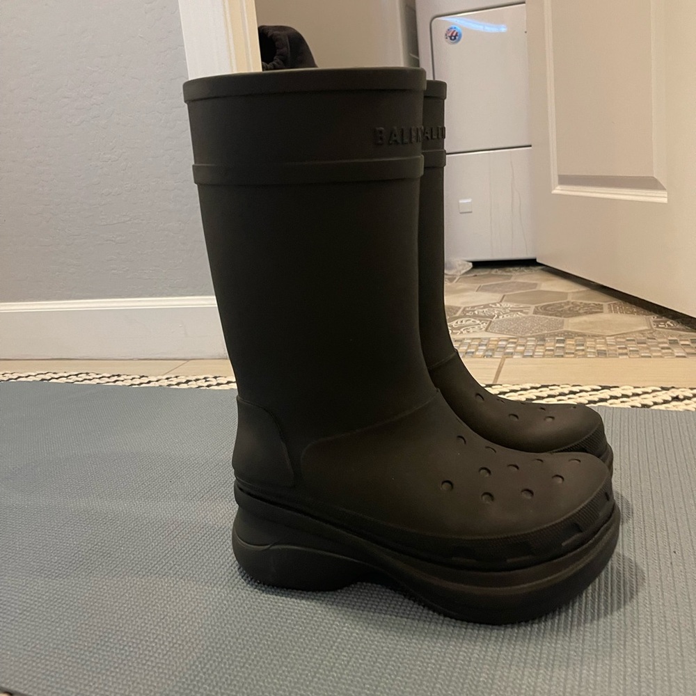 Balenciaga Croc Boot (black)